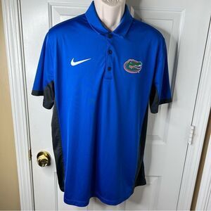 Nike Florida Gators Men's Dri Fit Polo Shirt Blue Black Size Large
